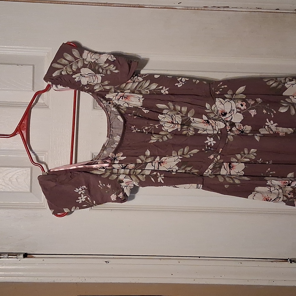 Love J Floral Mauve Jumpsuit - Picture 4 of 6